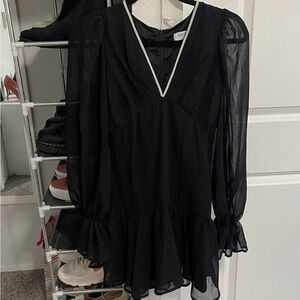 Black dress with silver detailing